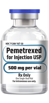 Pemetrexed for Injection, USP 500 mg per vial